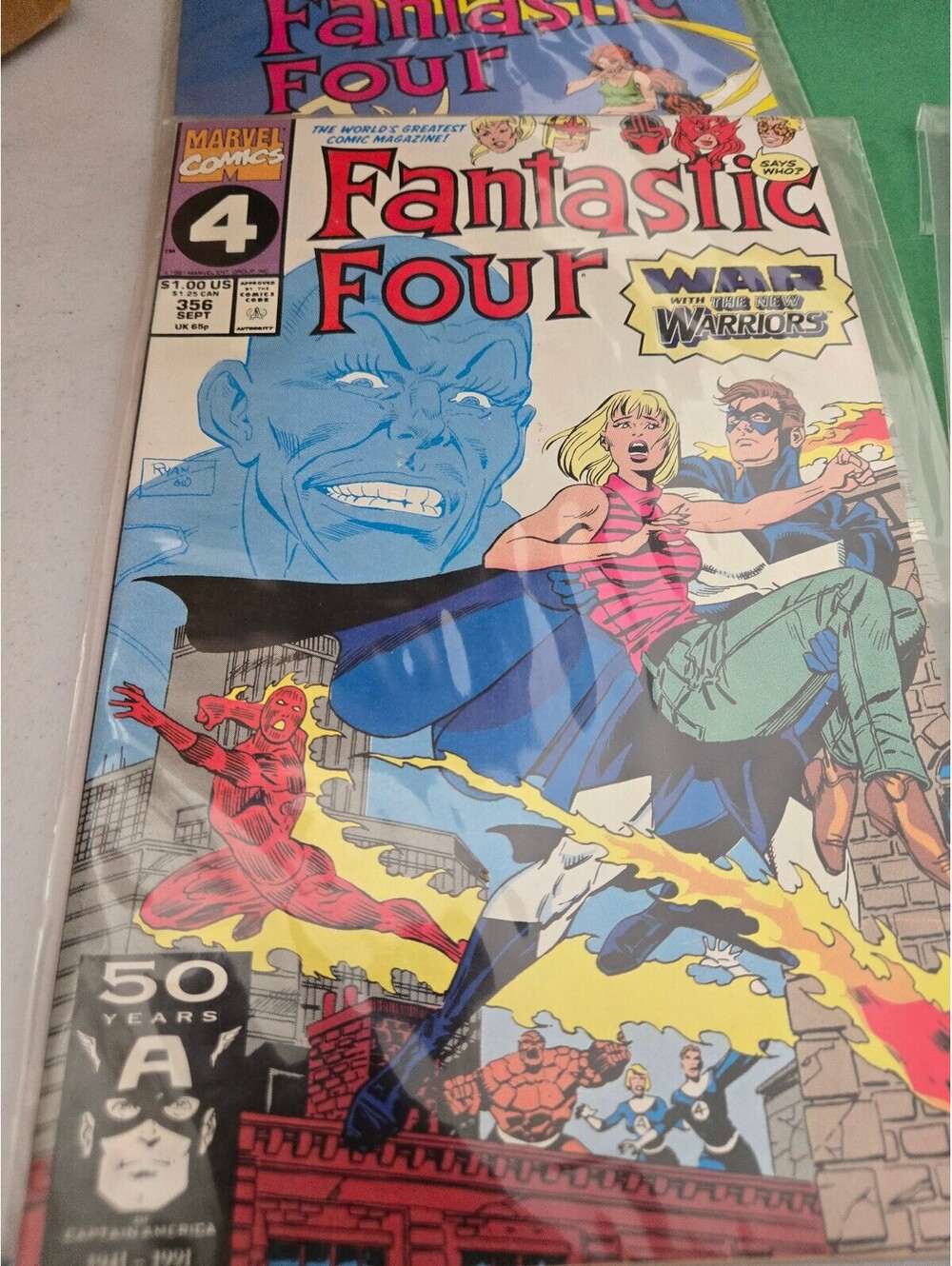 Comic / Fantastic Four #356 War with the New Warriors (1991) / NM